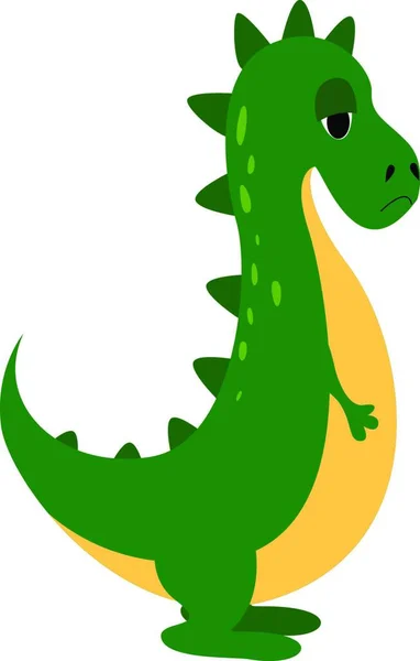 Green Dragon Vector Illustration — Stock Vector
