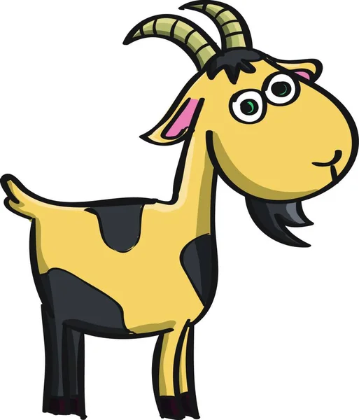 Ilustração Uma Vaca Desenho Animado Bonito — Vetor de Stock