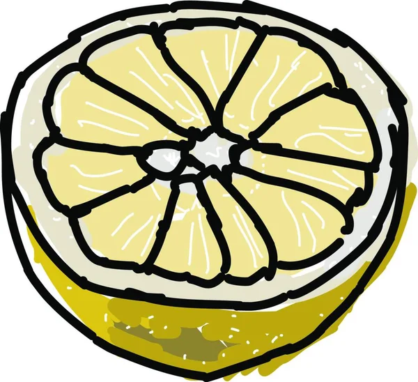 柠檬片 白色背景上的矢量 — 图库矢量图片