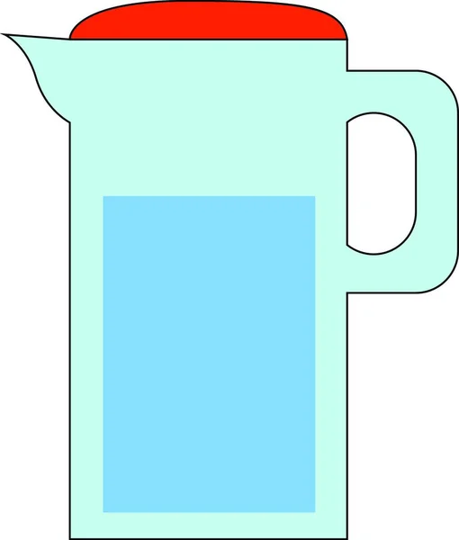 Det Behållare Som Rymmer Vatten Eller Mjölk Som Har Ett — Stock vektor