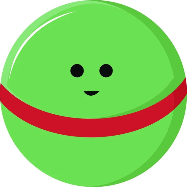 Illustration Eines Tennisballs — Stockvektor