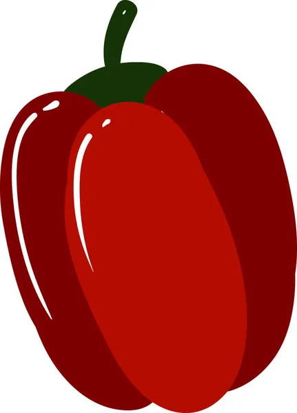 新鮮な赤唐辛子 イラスト 白い背景にベクトル — ストックベクタ