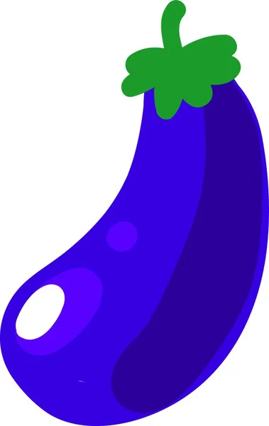 Aubergine Ikonen Vektorillustration — Stock vektor