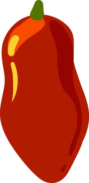 Απεικόνιση Μιας Κόκκινης Πιπεριάς — Διανυσματικό Αρχείο