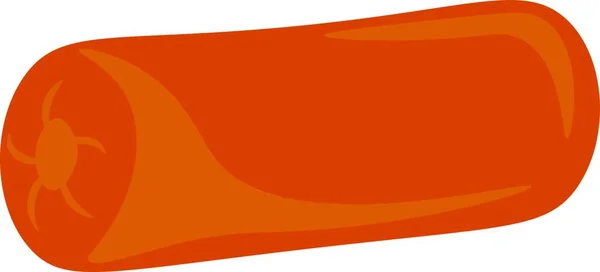 Pohodlný Oranžový Barevný Polštář Vektorový Barevný Výkres Nebo Ilustrace — Stockový vektor