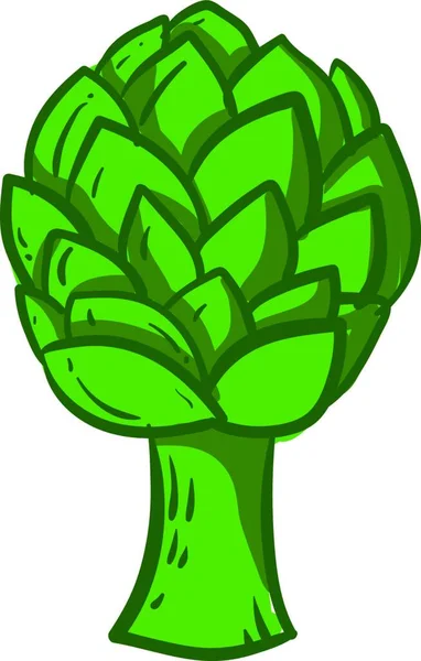 Ilustração Uma Planta Verde — Vetor de Stock