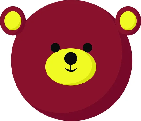 Teddybär Symbol Einfache Illustration Von Panda Kugelvektorsymbolen Für Das Web — Stockvektor