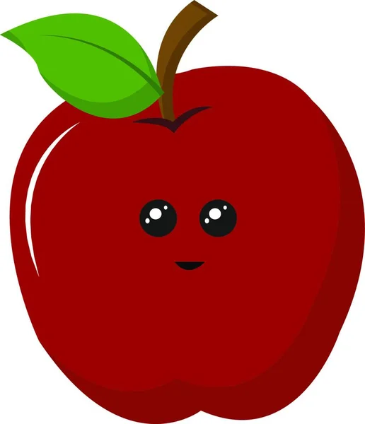 Illustration Caractère Pomme Vecteur — Image vectorielle