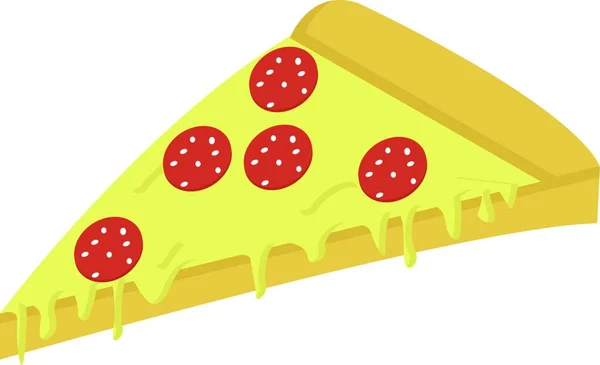 Icona Della Pizza Isometrica Delle Icone Vettoriali Del Formaggio Web — Vettoriale Stock
