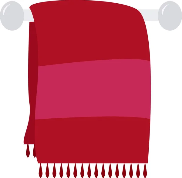 Illustration Red White Christmas Sock — Stock Vector
