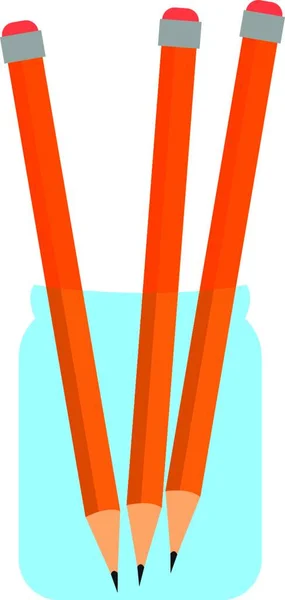 Bleistifte Illustration Vektor Auf Weißem Hintergrund — Stockvektor