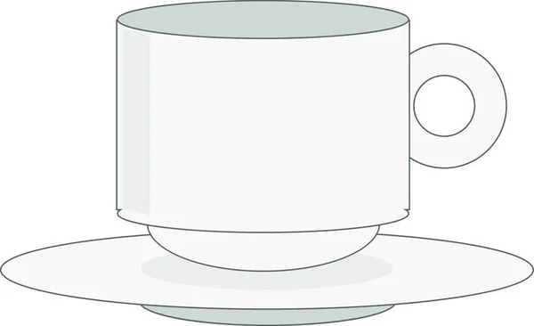 Векторная Иллюстрация Чашки Кофе — стоковый вектор