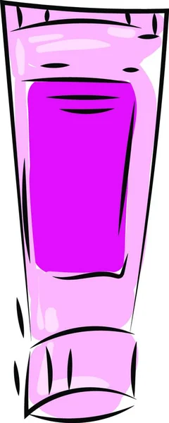 Ροζ Κρέμα Χεριών Εικονογράφηση Διάνυσμα Λευκό Φόντο — Διανυσματικό Αρχείο