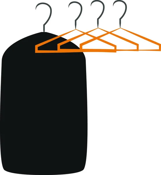 Hangers Closet Illustration Vector White Background — Stock Vector