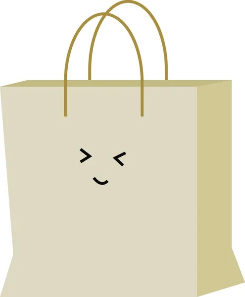 Tasche Zum Einkaufen Illustration Vektor Auf Weißem Hintergrund — Stockvektor