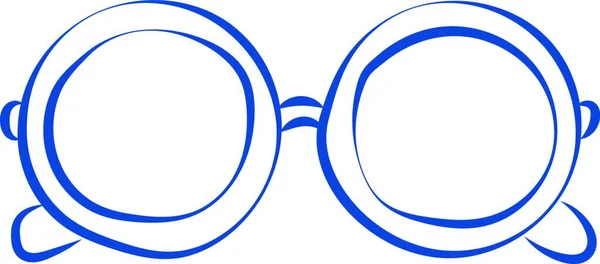 Gözlük Güneş Gözlüğü Gözlük Göz Görüş Vektör Illüstrasyonu — Stok Vektör