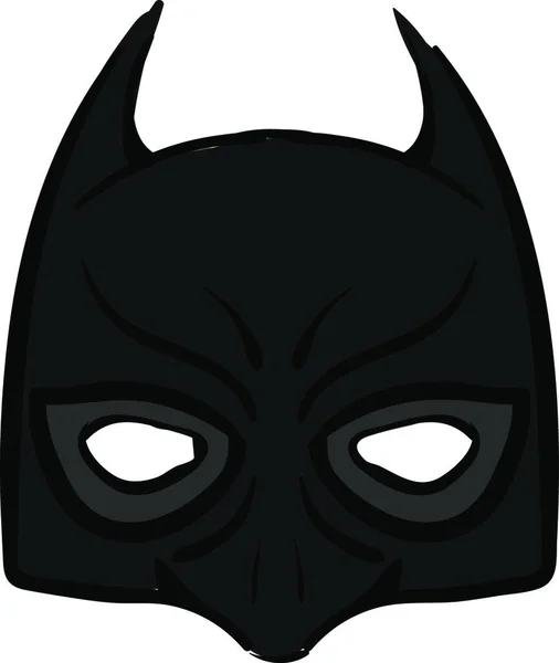 Batman Maske Illustration Vektor Auf Weißem Hintergrund — Stockvektor