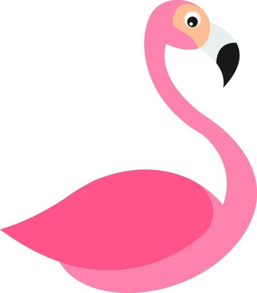 Flamingo Icono Vector Ilustración — Archivo Imágenes Vectoriales