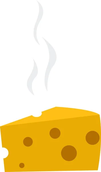 Τυρί Web Εικονίδιο Απλή Απεικόνιση — Διανυσματικό Αρχείο