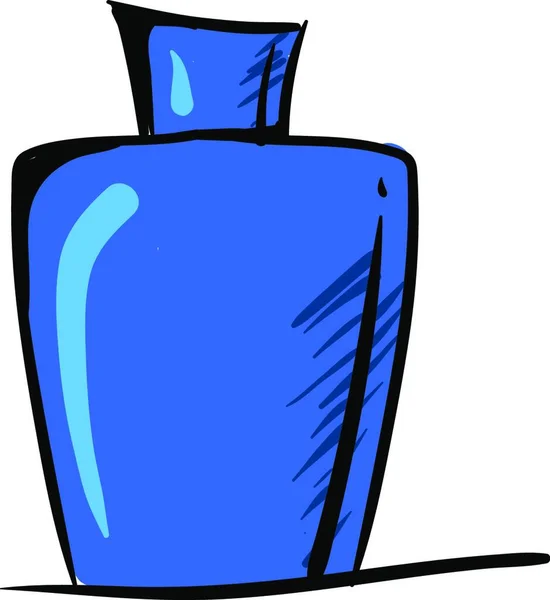 Kék Parfüm Illusztráció Vektor Fehér Háttérben — Stock Vector