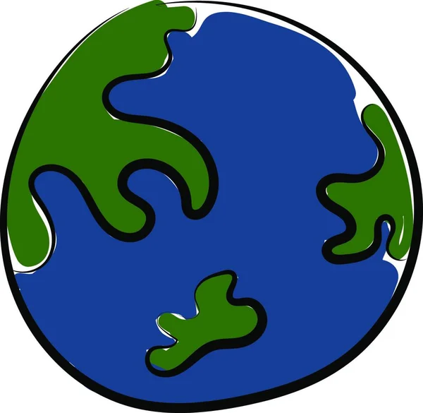 Земной Шар Голубым Фоном — стоковый вектор