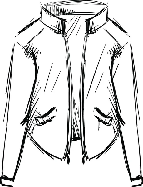 Croquis Homme Costume Avec Sac — Image vectorielle