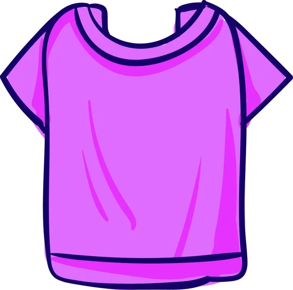 Camisa Rosa Mulher Ilustração Vetor Sobre Fundo Branco — Vetor de Stock