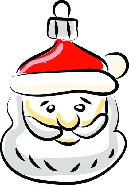 Игрушка Санта Клауса Иллюстрация Вектор Белом Фоне — стоковый вектор