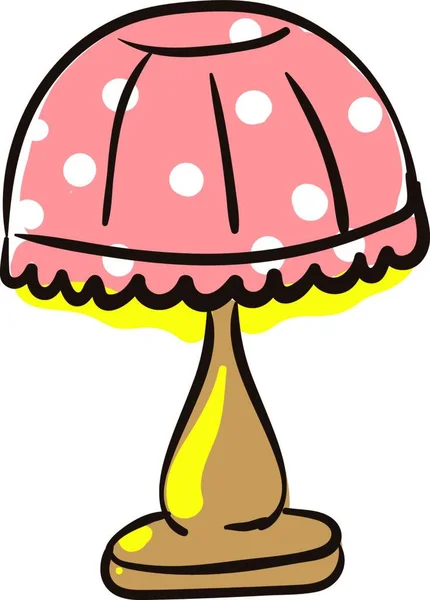 Illustration Eines Einzigen Cartoon Pilzes — Stockvektor