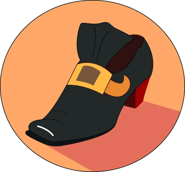 Eski Retro Adam Ayakkabı Illüstrasyon Beyaz Arka Plan Vektör — Stok Vektör