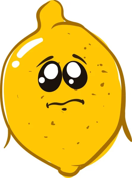 Απεικόνιση Μιας Κίτρινης Πατάτας Χαμόγελο — Διανυσματικό Αρχείο