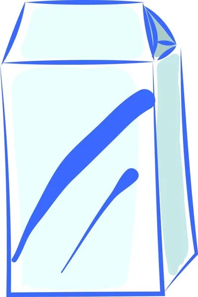 牛奶白色包装 白色背景的矢量 — 图库矢量图片