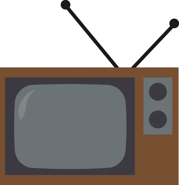 Телевізор Веб Іконка Проста Ілюстрація — стоковий вектор