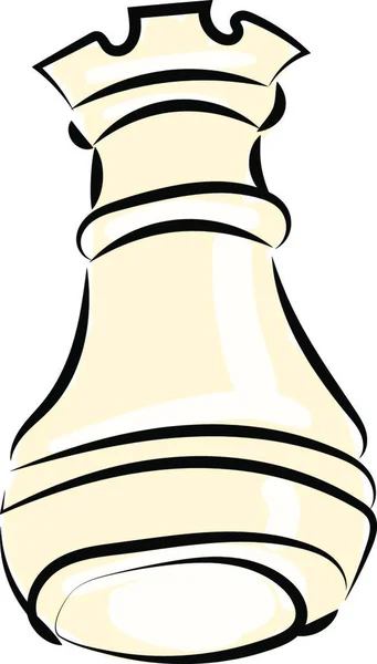 Ескіз Шахової Фігури Ілюстрація Вектор Білому Тлі — стоковий вектор