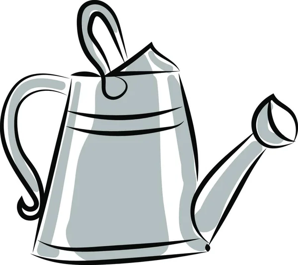 Watering Can Drawing Illustration Vector White Background — Stock Vector