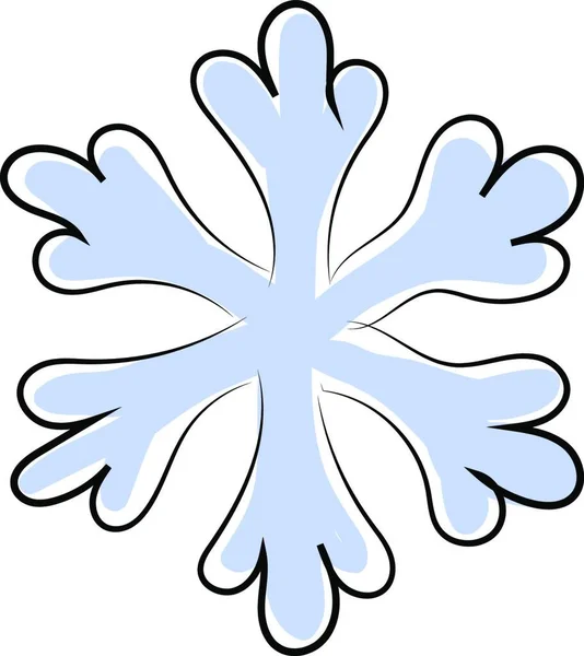 Сніжинка Веб Іконка Проста Ілюстрація — стоковий вектор