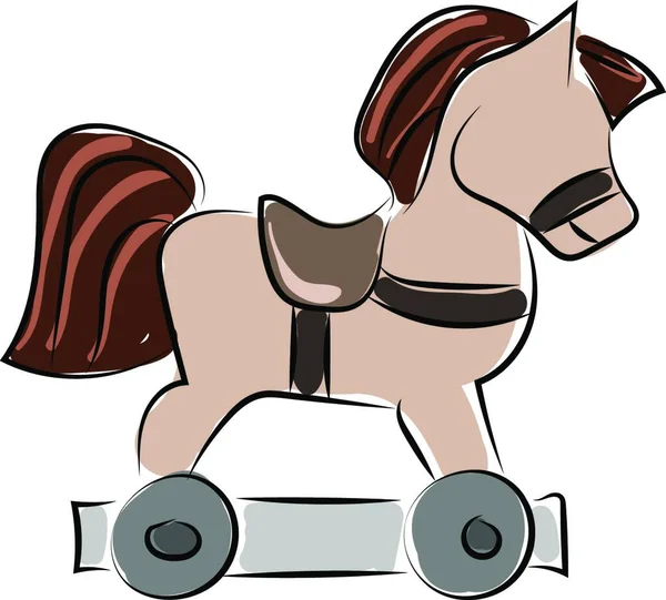 Illustrazione Cavallo Con Arco — Vettoriale Stock