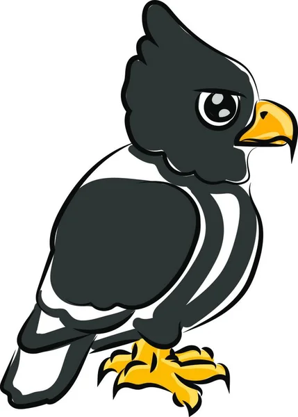 Ilustración Vectorial Lindo Pájaro Dibujos Animados — Vector de stock