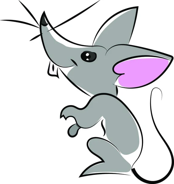 Illustration Une Souris Mignonne — Image vectorielle