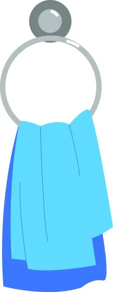 Синій Кухонний Рушник Значок Білому Тлі — стоковий вектор