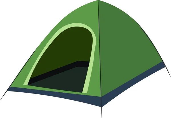 Outdoor Camping Tent Zonnescherm Luifel Één Item Dat Fungeert Als — Stockvector