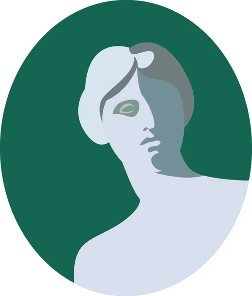 Estátua Venus Milo Ilustração Vetor Sobre Fundo Branco — Vetor de Stock