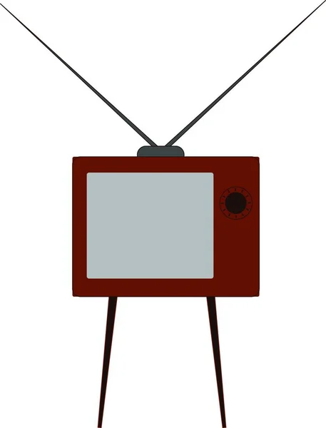 Ikona Telewizji Prosta Ilustracja Symbolu Wektora Telewizji Sieci — Wektor stockowy