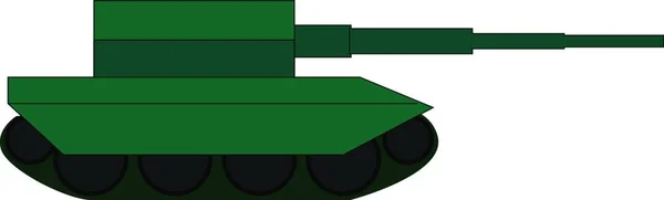 Militair Tankicoon Vectorillustratie — Stockvector