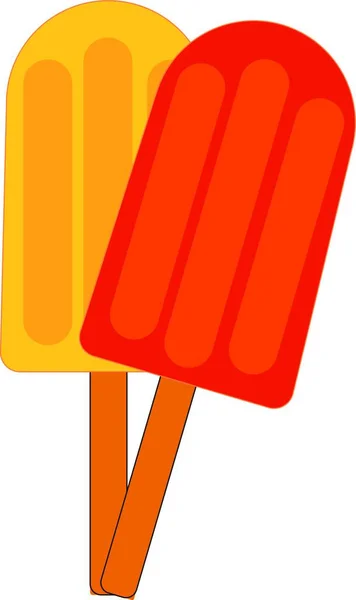 Paleta Naranja Roja Ilustración Vector Sobre Fondo Blanco — Vector de stock