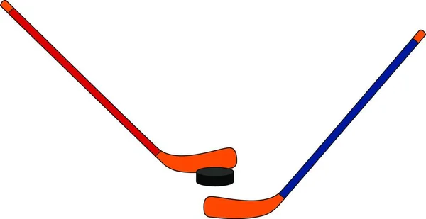 Ilustración Vectorial Palo Hockey — Vector de stock