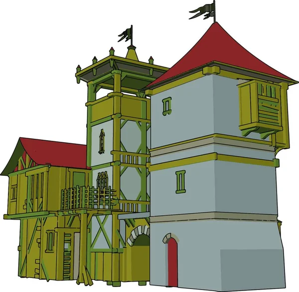 Векторная Иллюстрация Красивого Дома — стоковый вектор