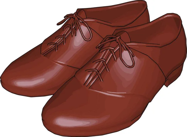 Modelo Sapatos Ilustração Vetor Fundo Branco —  Vetores de Stock
