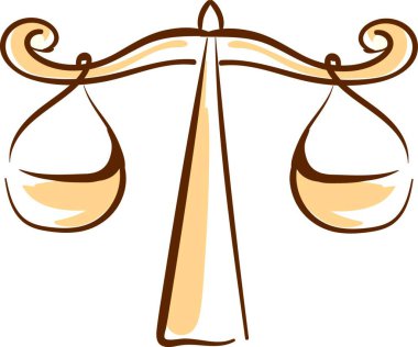 Illustration of a pair of justice vector
