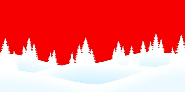 Eps Vektör Dosyası Noel Zamanı Doğa Manzarasını Kar Tarlaları Yangınlar — Stok Vektör